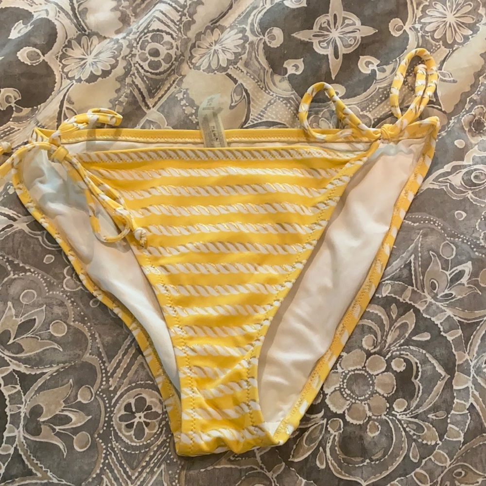 Yellow swim suit bottom